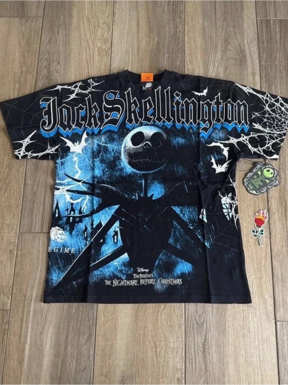 The Nightmare Before Christmas Jack Skellington Graphic Tee - Black & Blue